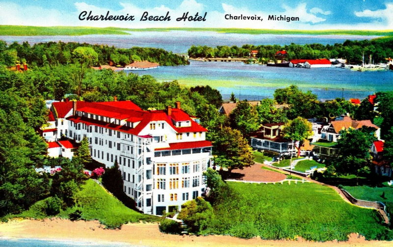 Beach Hotel - Vintage Postcard (newer photo)